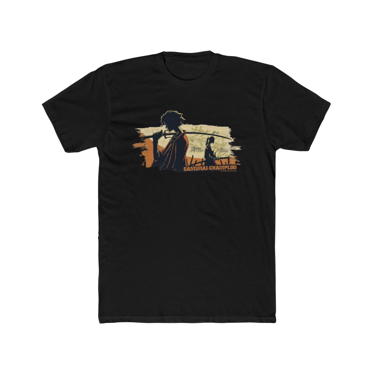 Vintage Y2K Samurai Champloo Anime T Shirt ODM Size Medium Black - alternate angle 4, merchandise