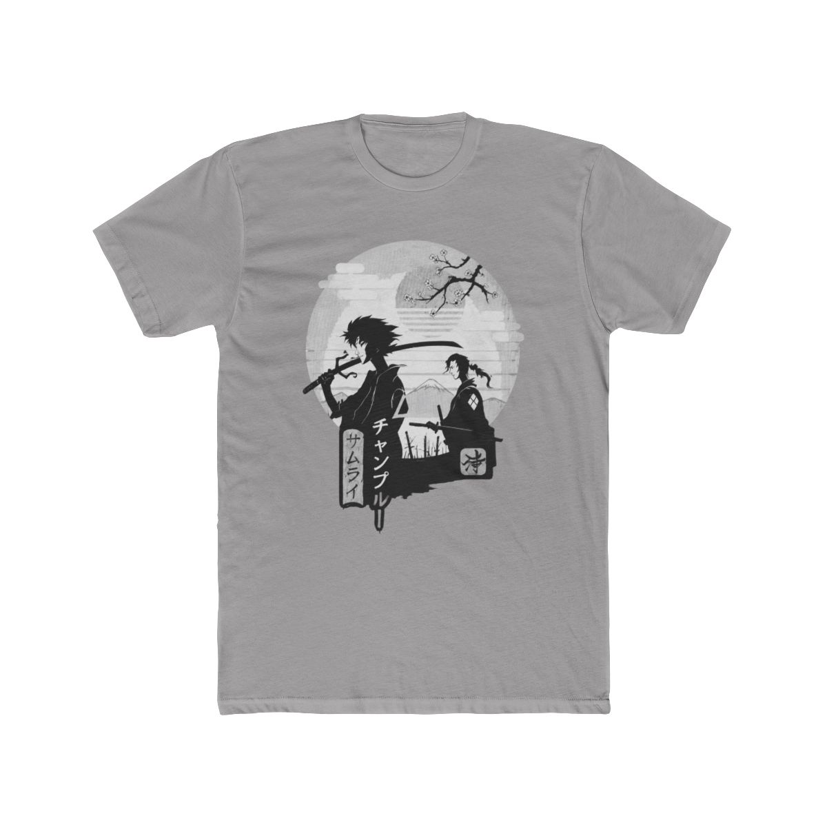 Samurai Champloo Silhouette T Shirt | Garment-Dyed Cotton Fan Art - Official T-Shirts merchandise