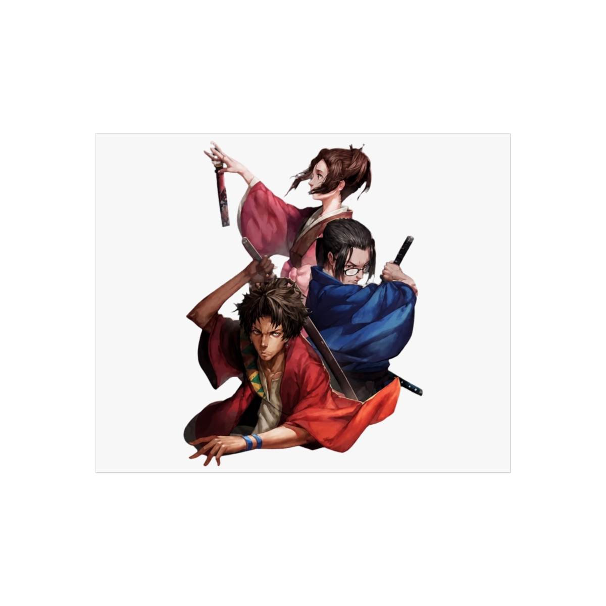 Fight In Samurai Champloo Japanese Adventure Action Anime Wall Art - alternate angle 1, merchandise