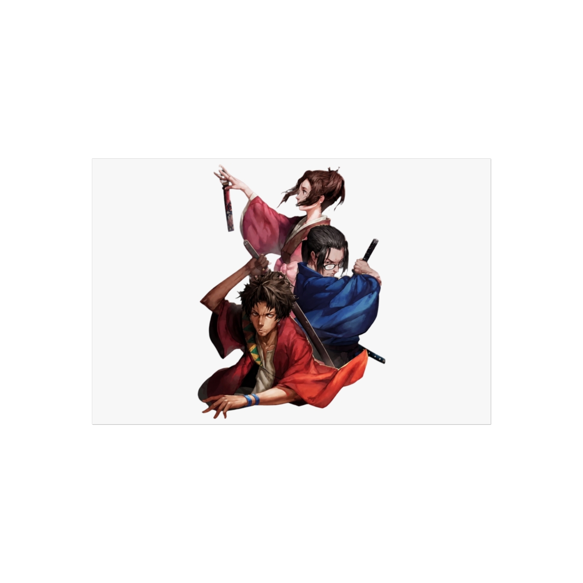 Fight In Samurai Champloo Japanese Adventure Action Anime Wall Art - alternate angle 2, merchandise