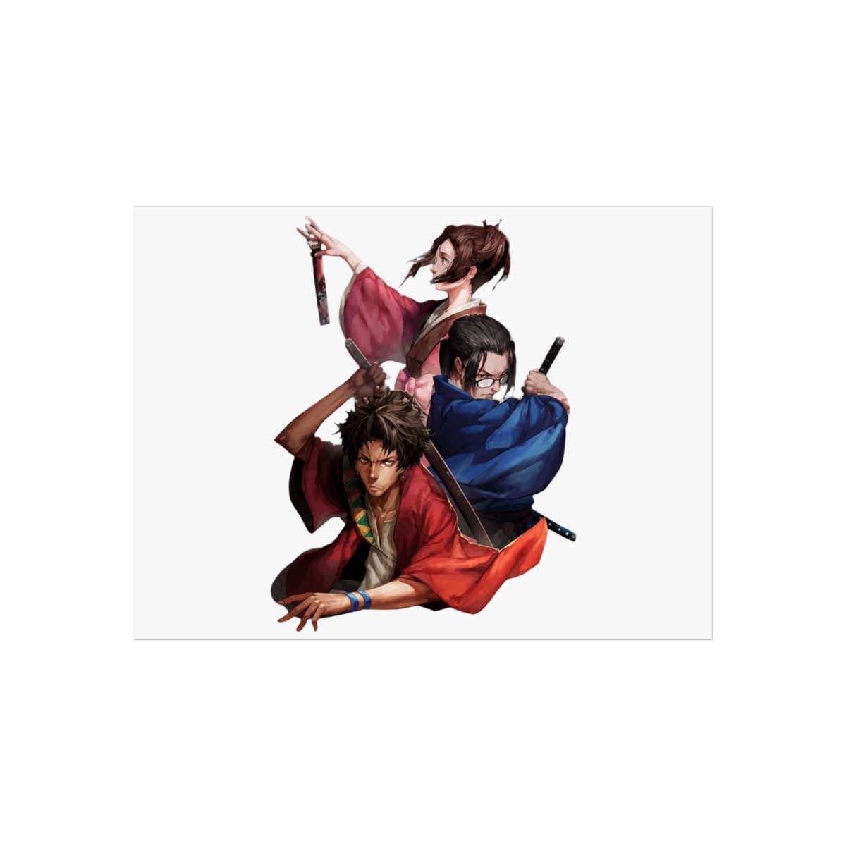 Fight In Samurai Champloo Japanese Adventure Action Anime Wall Art - alternate angle 4, merchandise