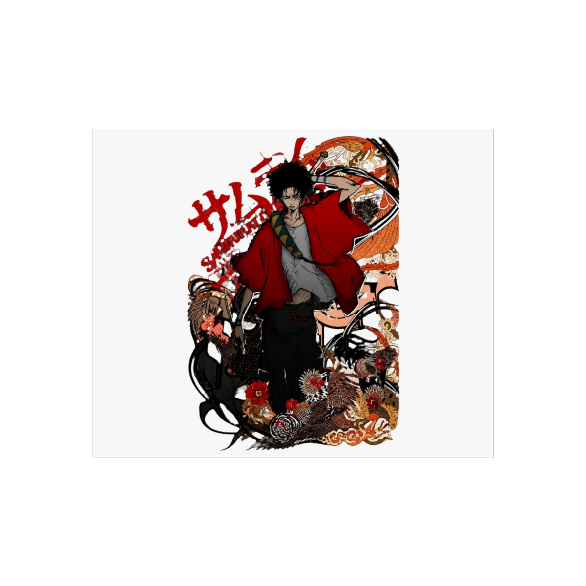 On-top Samurai Champloo Japanese Adventure Action Anime Wall Art - alternate angle 1, merchandise