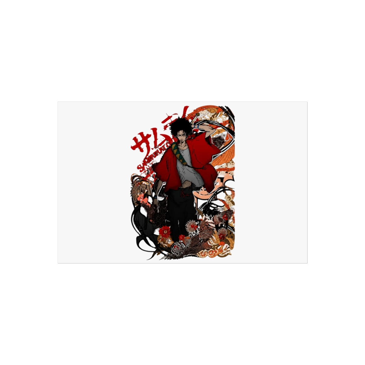 On-top Samurai Champloo Japanese Adventure Action Anime Wall Art - alternate angle 5, merchandise