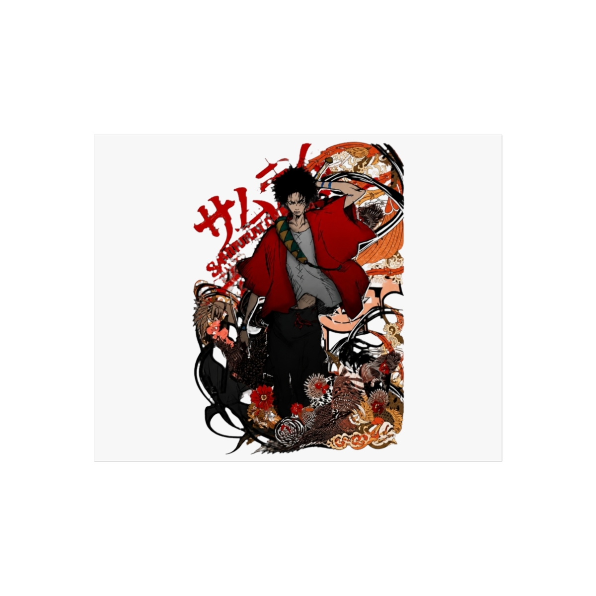 On-top Samurai Champloo Japanese Adventure Action Anime Wall Art - Official Posters & Wall Art merchandise